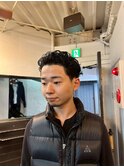 MEN’S HAIR/サーフカール/刈り上げセンターパート/心斎橋