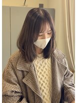 ティム(tim)&nbsp;airi/レイヤーボブ/レイヤーカット/顔まわりレイヤー/ブラウン