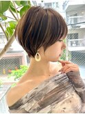 ハイライトバレイヤージュダブルカラーケアプリーチ30代40代