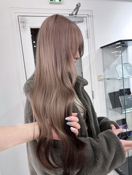 ペレ 渋谷(PELE) イメチェン/ピンクベージュ/アンブレラカラー/前髪/渋谷