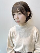 ステアケース ギンザセブン(stair:case ginza7)&nbsp;大人かわいい髪質改善カラー前下がり耳かけショート