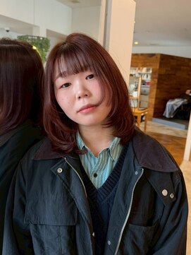 カノエ 山口小郡店(canoe) オレンジブラウン×姫カットレイヤー