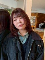 カノエ 山口小郡店(canoe) オレンジブラウン×姫カットレイヤー