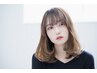 カット+N.ルフレカラー+クオライン縮毛矯正+バイカルテ5step超音波Tr_￥23000