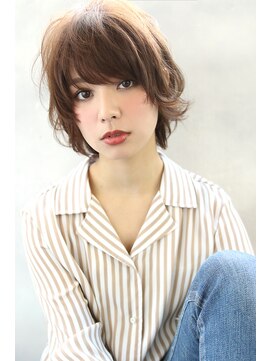ブラン 梅田(Blanc) 【Blanc】カジュアルショート＿しっとり質感ボブ