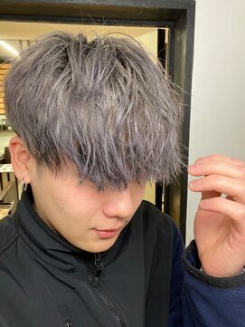 リレーションメンズヘアー(RELATION MEN'S HAIR) メンズショート×グレージュ/ベリーショート／アッシュブラック