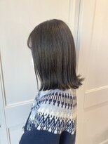 へアメイクワンプラス 四日市(HAIR MAKE ONEplus)&nbsp;ダークオリーブグレージュ/透明感カラー/大人っぽい/ボブ