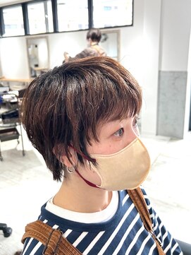 ラッキーヘア 加古川(Lucky Hair) 個性溢れる☆ぱつっとショート【浦田】