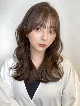 ロンド マーレ 天神大名店(Lond mare) 韓国くびれヘア/フェミニンロング/韓国ヘア/チェリーブラウン