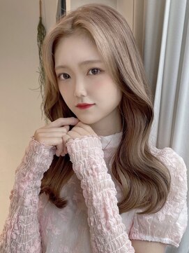 フォルテミラ(FORTE MILA) 韓国前髪オルチャンヘア×ワンホンヘアシルキーベージュ