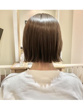 スーリール 博多店(Sourire) ぷつっとボブ☆ベージュカラー