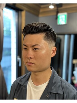 銀座 シノ 本店(shino) 【銀座理容室】フェード×アイロンパーマ 直毛解消