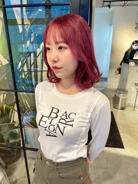 ラヴィズム 名駅店(LUVISM) 10代20代30代ピンクベージュダブルカラーブリーチ名古屋名駅