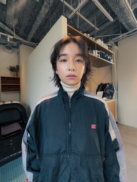 エルム 原宿 表参道(yelm) ★くびレイヤーエモージュイメチェンハッシュカットフルバング