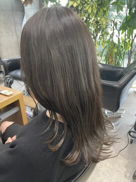 シェル 吉祥寺(shell) グレージュカラー/ボブウルフ/黒髪/ココアベージュ