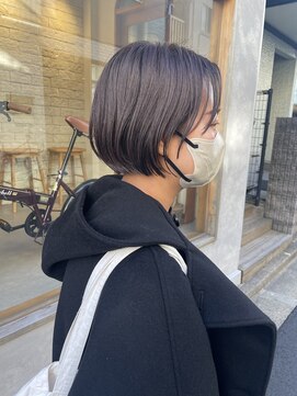 ニア 清澄白河(nir) 【清澄白河 半個室】 ショートボブ×ラベンダーグレージュ