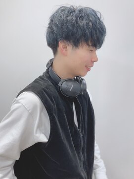 モリオフロムロンドン 松戸店(Morio from London) 【松戸 岩口】ネイビーブルー刈り上げマッシュショート