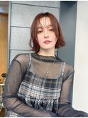 大人可愛いモテ髪20代30代40代シースルーバング外ハネボブ