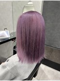 ピンクラベンダーアッシュカラーダブルカラー成増