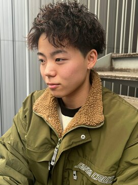 リコ ヘアアンドリラクゼーション 名駅店(LICO HAIR＆RELAXATION) ツイストスパイラルアップバングショート　名古屋駅/名駅/メンズ