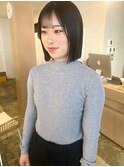 【 YUCCA 】大人可愛い20代30代40代切りっぱなしボブ/うざバング