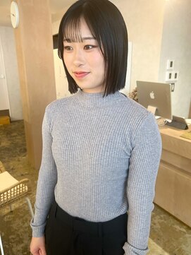 ユッカ 梅田(YUCCA) 【 YUCCA 】大人可愛い20代30代40代切りっぱなしボブ/うざバング