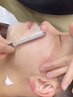 カット・シェービング+フェイシャルエステ【眉カット付】￥7920