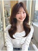 2wayバング 韓国前髪 レイヤーカットくびれヘア 顔周り 銀座