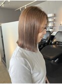ストレートボブ×ベージュカラー/大阪枚方美容室