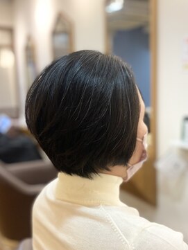 ヘアー グリーン(hair green) 30代40代50代/丸みショート/ショートボブ/艶ボブ