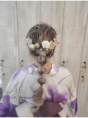 浴衣ヘア ダウンスタイル ヘアアレンジ