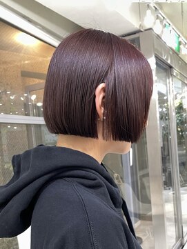 メゾンアクア 表参道(Maison ACQUA) ◎ミニボブ縮毛矯正髪質改善ストレート顔まわりレイヤーカット