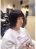 パーマの残りを生かして外はねボブレイヤー