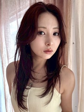 スミス 秋葉原(Smith) レイヤーカットハッシュカット顔まわりミディアムロング