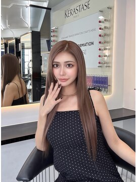 ラピス 渋谷本店(Lapis) ミルクティーブラウン/髪質改善/シールエクステ/ダブルカラー