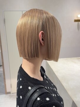 エン 栄店(enne) ココアベージュ/クラゲヘアー/ボブレイヤー/小顔/黒髪/栄