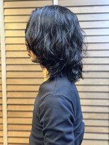 バーバーバー アカバネ(BARBER-BAR AKABANE)&nbsp;ミディアムパーマスタイル