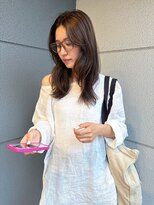 ヘアーアイストゥーレ(HAIR ICI TRE)&nbsp;オリーブカラーレイヤーカット春夏カラー透明感カラーグレージュ