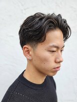 ワンワンオー バーバーショップ 長浜店(@110 BARBER SHOP)&nbsp;ローフェード×アップバング×ニュアンスパーマ