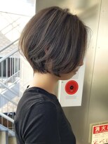 パークバイアンアミ(PARC by Un ami)&nbsp;《30代40代》グレージュ小顔丸みショートボブ【浦野】