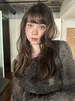 ノラジャーニー(NORA Journey)&nbsp;オリーブベージュ赤み消しカラーレイヤーカット顔周りレイヤー