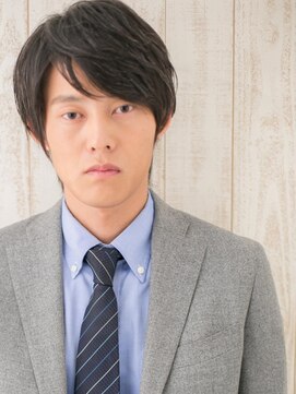 モッズヘア メン 南越谷南口店(mod's hair men) 30代40代ビジネススーツダークアッシュ七三メンズカットa1南越谷