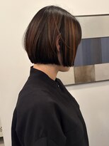 アンフェインド02(UNFEIGNED 02)&nbsp;前上がりボブ/グレージュ/デザインカラー/伏見/丸の内