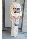 着付け&夜会巻風セットアップ