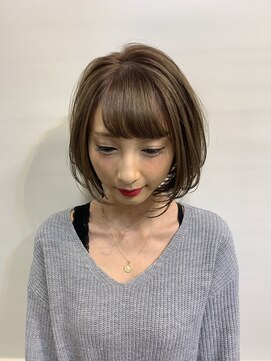 ティンク 藤沢店(Tink) シアーベージュ×ナチュラルボブ