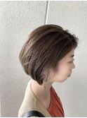 大人オシャレショートボブ&柔らかベージュ