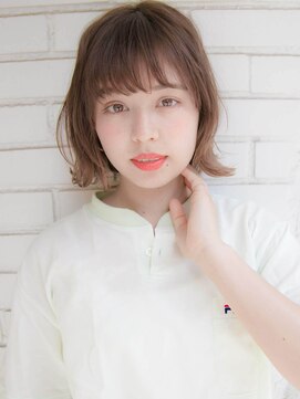 ルティア 池袋(Lutia) シースルーバング×フォギーベージュ