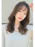 20代30代40代◎韓国人風ゆるウェーブヘア/春グレージュカラー