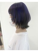 アンブレラカラーパープル☆美髪/ネビージュ/こなれミディ