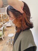 バイオレット 栄店(Violet)&nbsp;オレンジのポイントインナーカラー♪